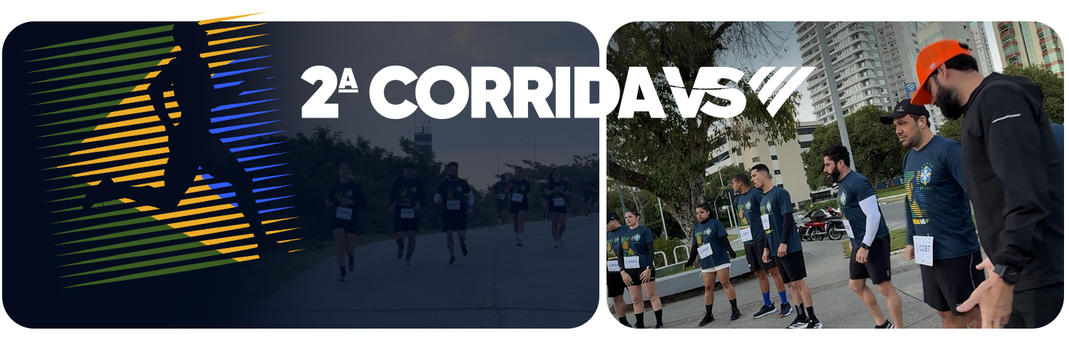 Colaboradores da VS participando de uma corrida