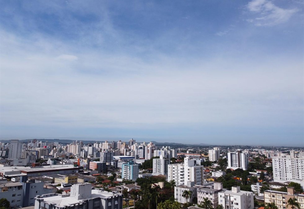 Vista aérea de Criciúma, no Sul de Santa Catarina